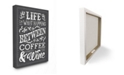 Stupell Industries Home Decor Life, Between Coffee and Wine Chalk Art Collection